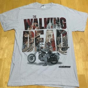The Walking Dead Darly Dixon Tshirt AMC Motorcycle